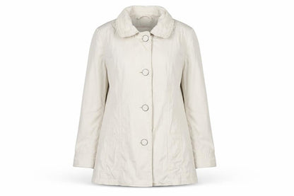 Womens UK Size 10 Per Una Beige Pea Coat