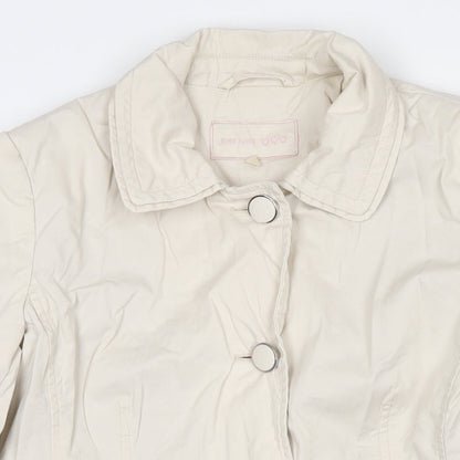 Womens UK Size 10 Per Una Beige Pea Coat