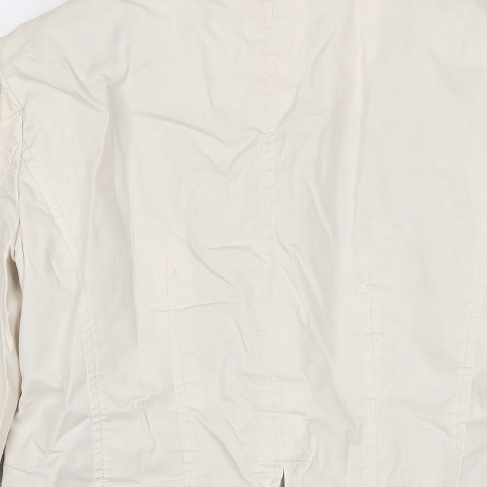 Womens UK Size 10 Per Una Beige Pea Coat