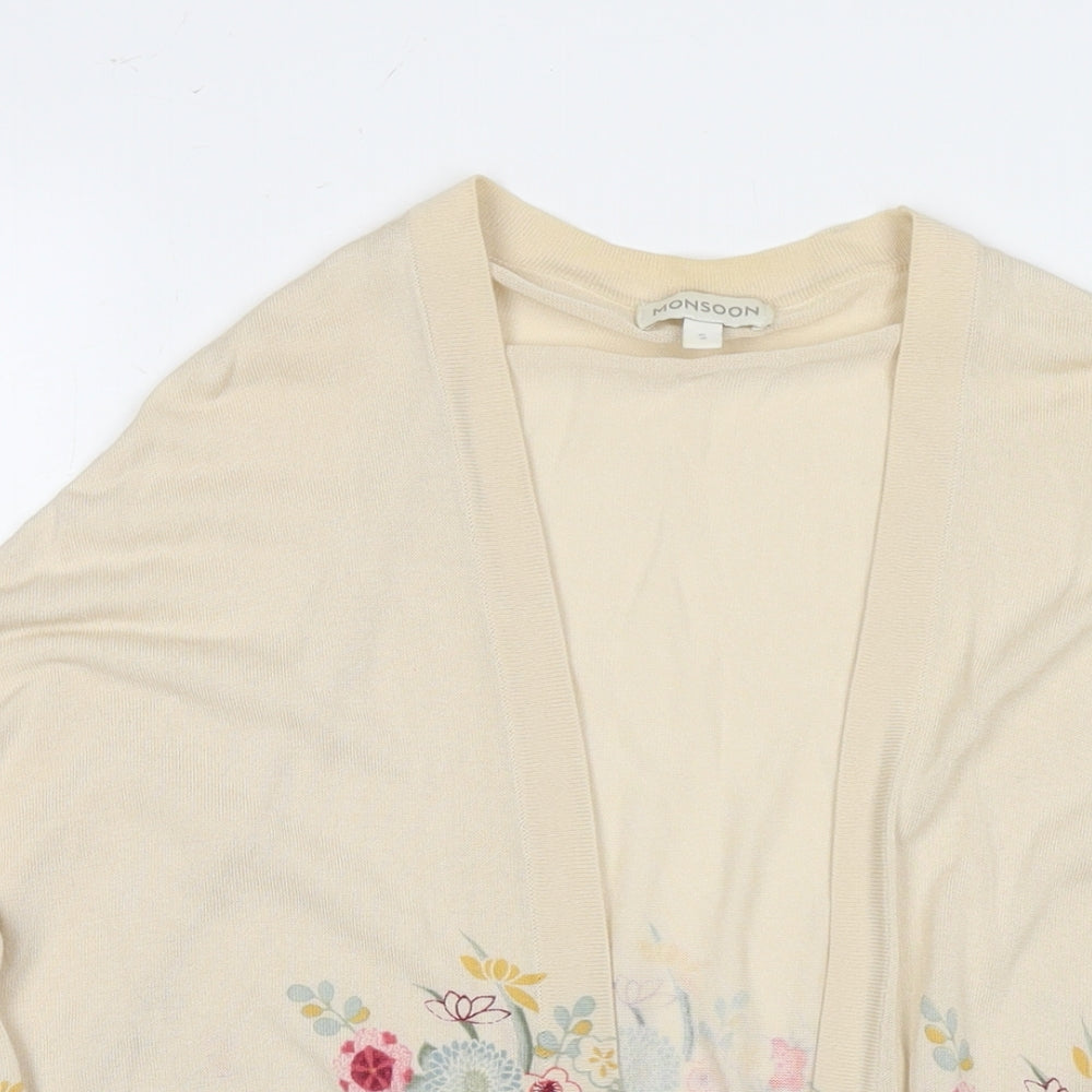 Womens UK Size S Monsoon Beige Cape Jumper