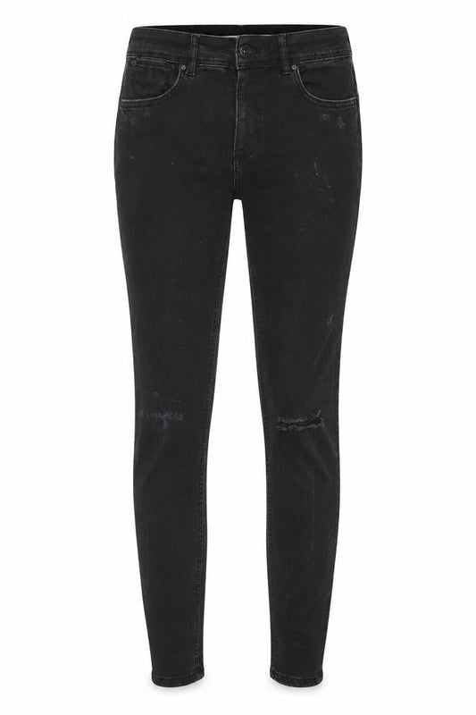 Womens UK Size 10 Bershka Regular Fit Skinny Black Jeans