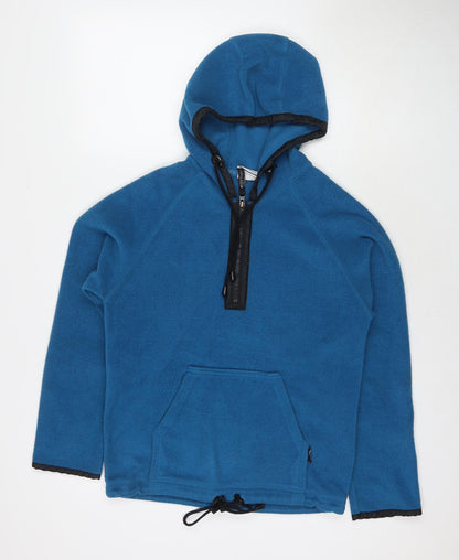 ILA Womens Blue Polyester Pullover Hoodie Size 12 Pullover