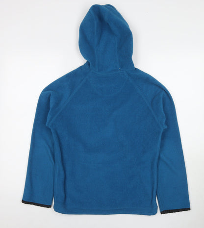 ILA Womens Blue Polyester Pullover Hoodie Size 12 Pullover