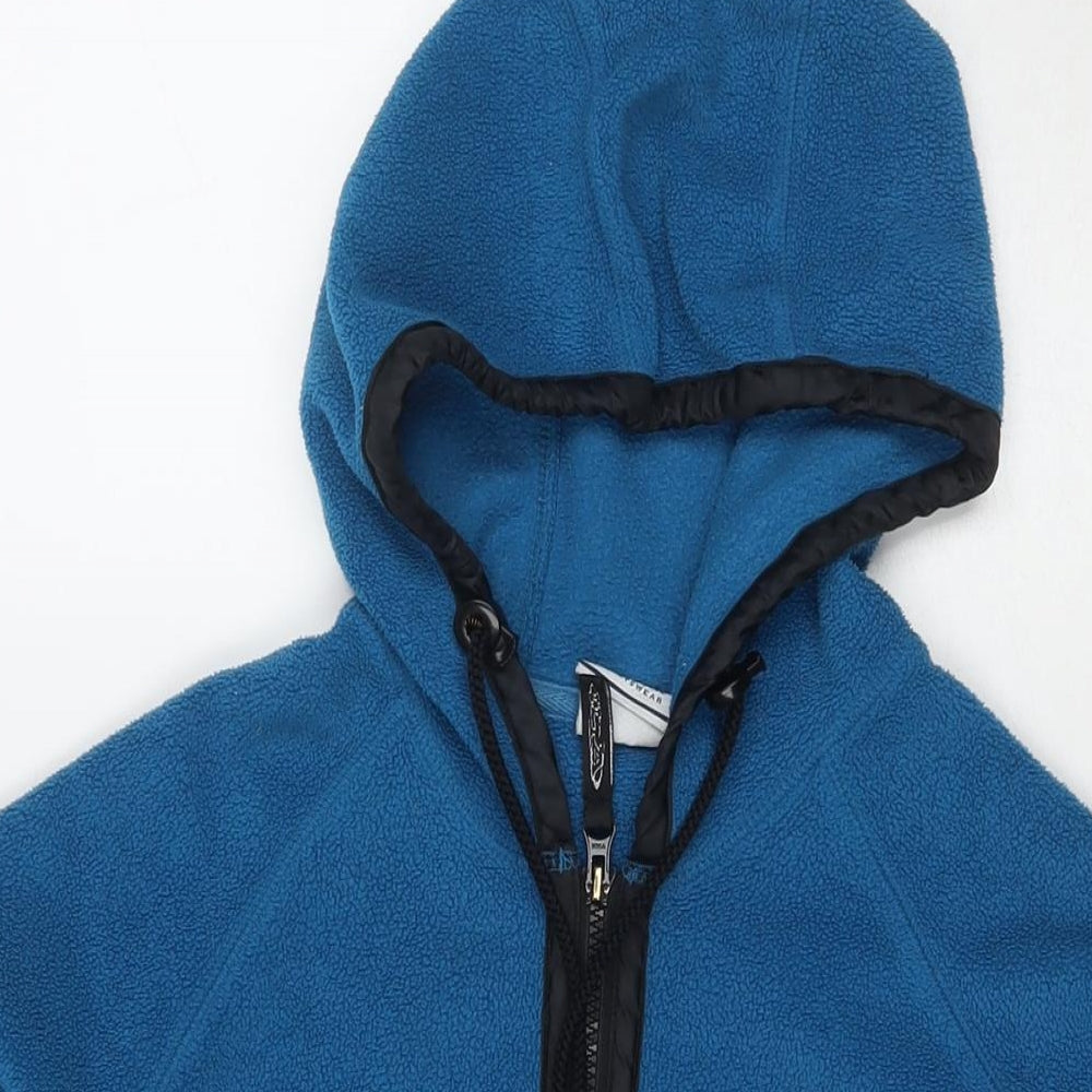 ILA Womens Blue Polyester Pullover Hoodie Size 12 Pullover