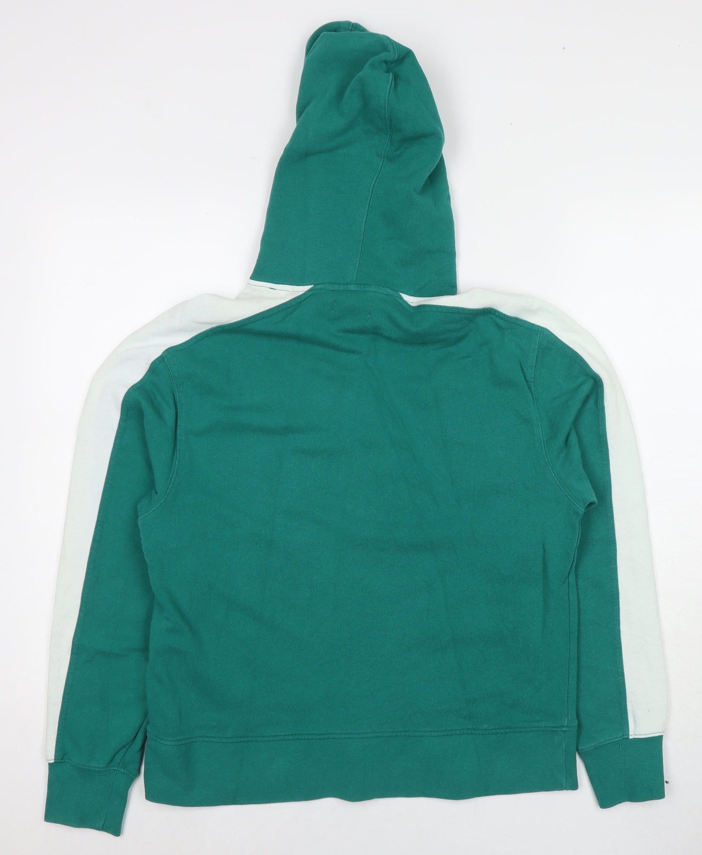 Topman Mens Green Cotton Pullover Hoodie Size XS