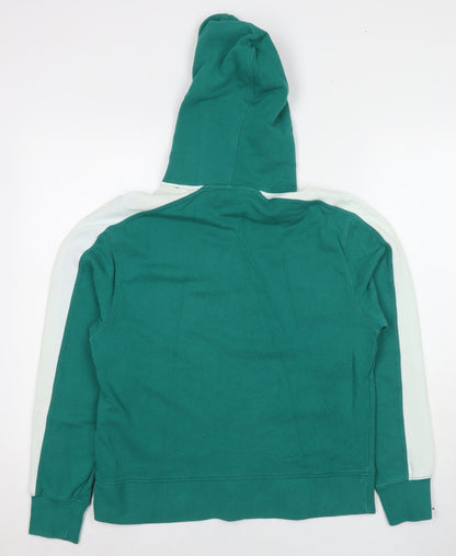 Topman Mens Green Cotton Pullover Hoodie Size XS