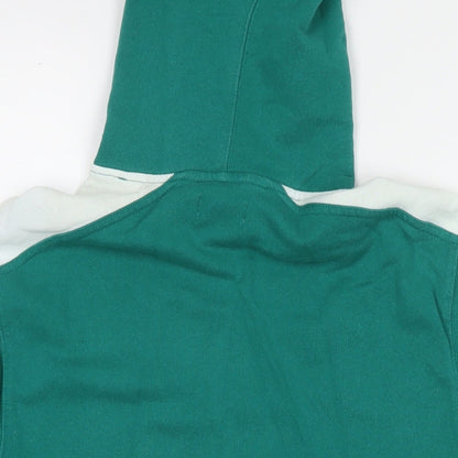 Topman Mens Green Cotton Pullover Hoodie Size XS