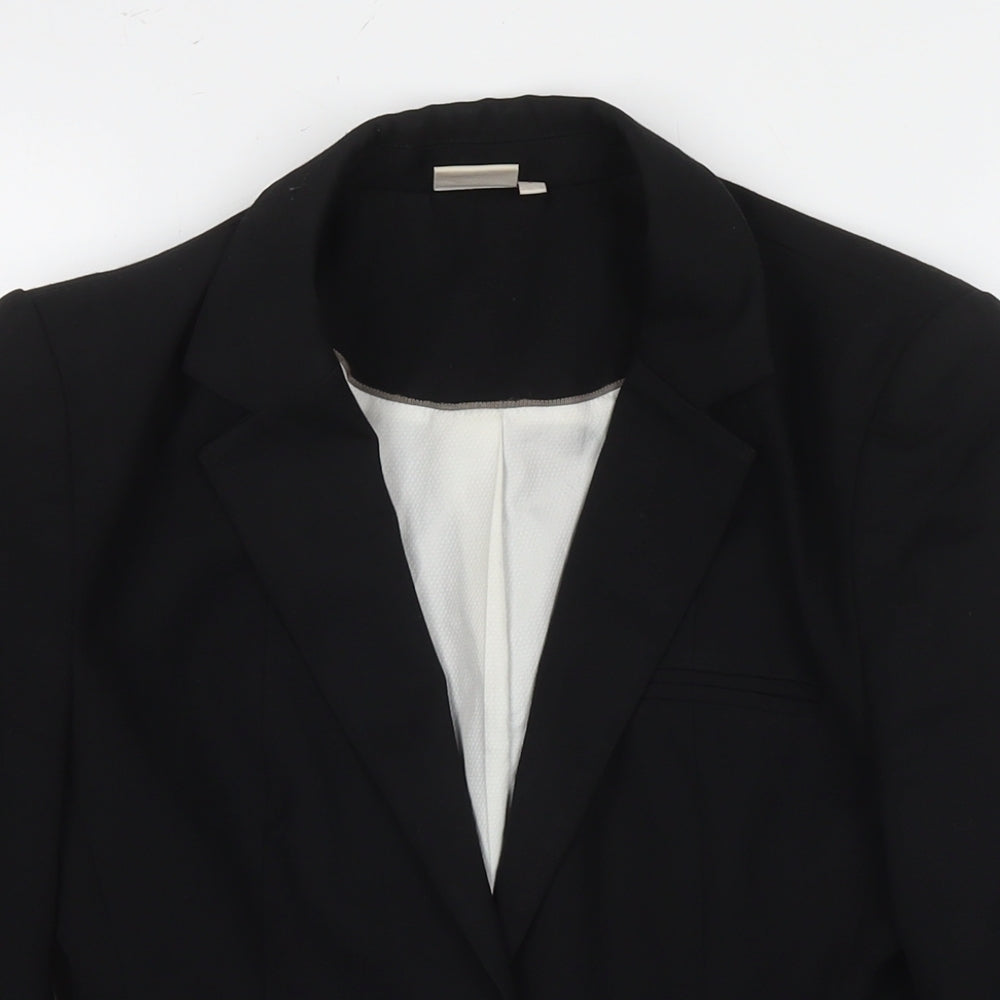 NEXT Womens Black Jacket Blazer Size 8 Button