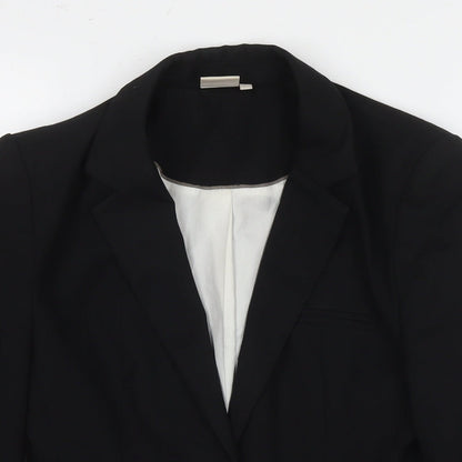 NEXT Womens Black Jacket Blazer Size 8 Button