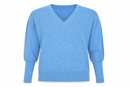 Marks & Spencer Womens Blue Round Neck Polyester Pullover Jumper Size M
