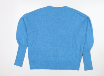 Womens UK Size M Marks and Spencer Blue Pullover Jumper