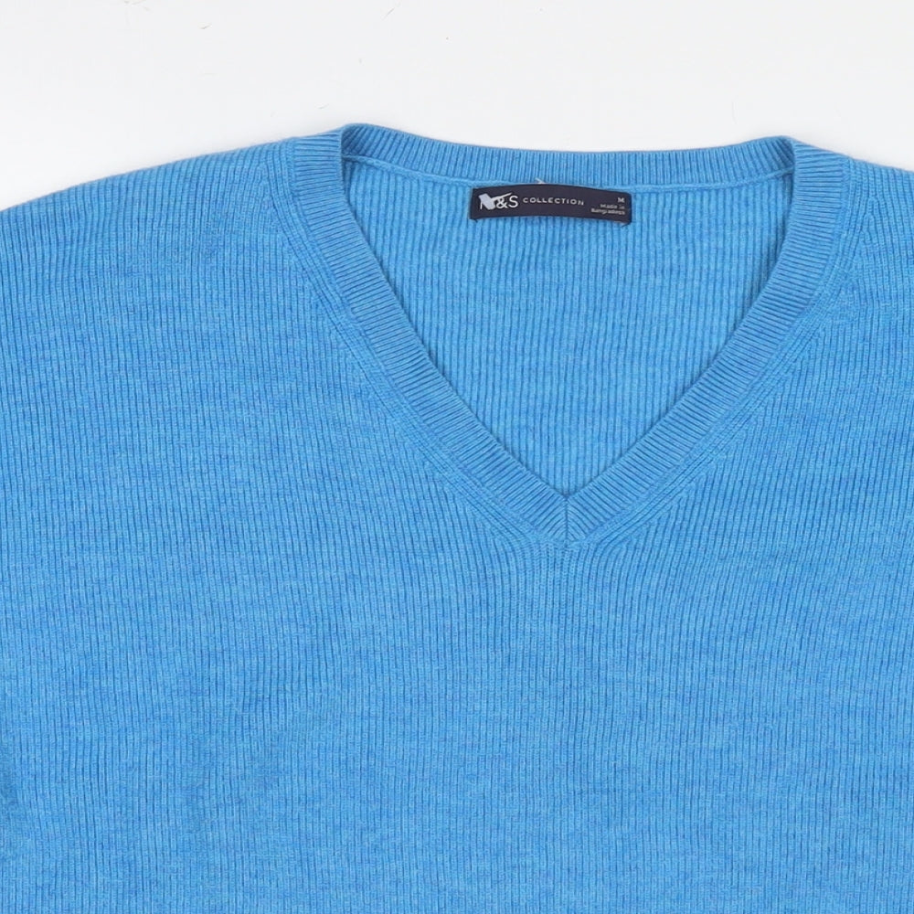 Womens UK Size M Marks and Spencer Blue Pullover Jumper