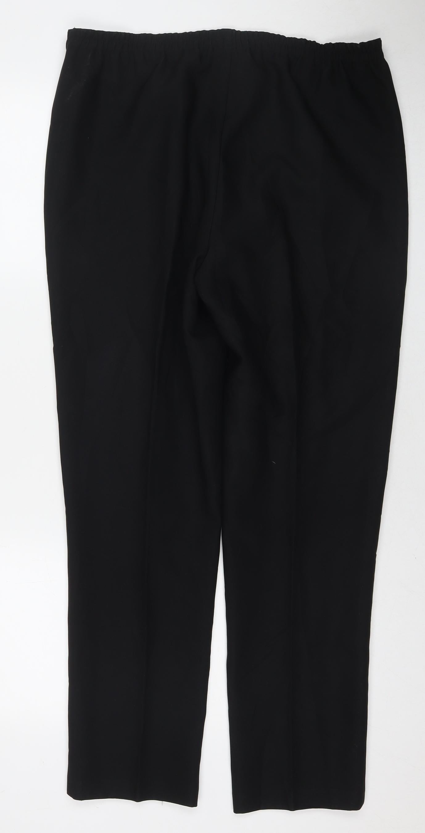 Womens UK Size 12 Isabelle Regular Fit  Black Trousers