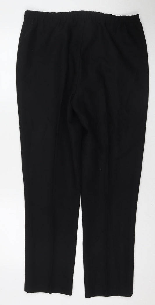 Womens UK Size 12 Isabelle Regular Fit  Black Trousers