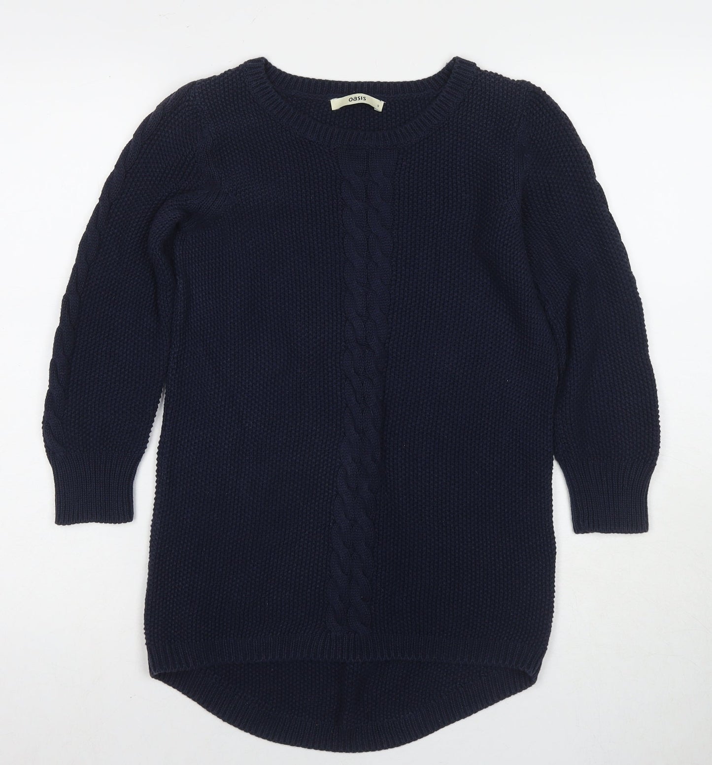 Womens UK Size S Oasis Blue Pullover Jumper