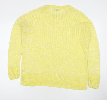Womens UK Size M New Look Yellow Pullover Jumper