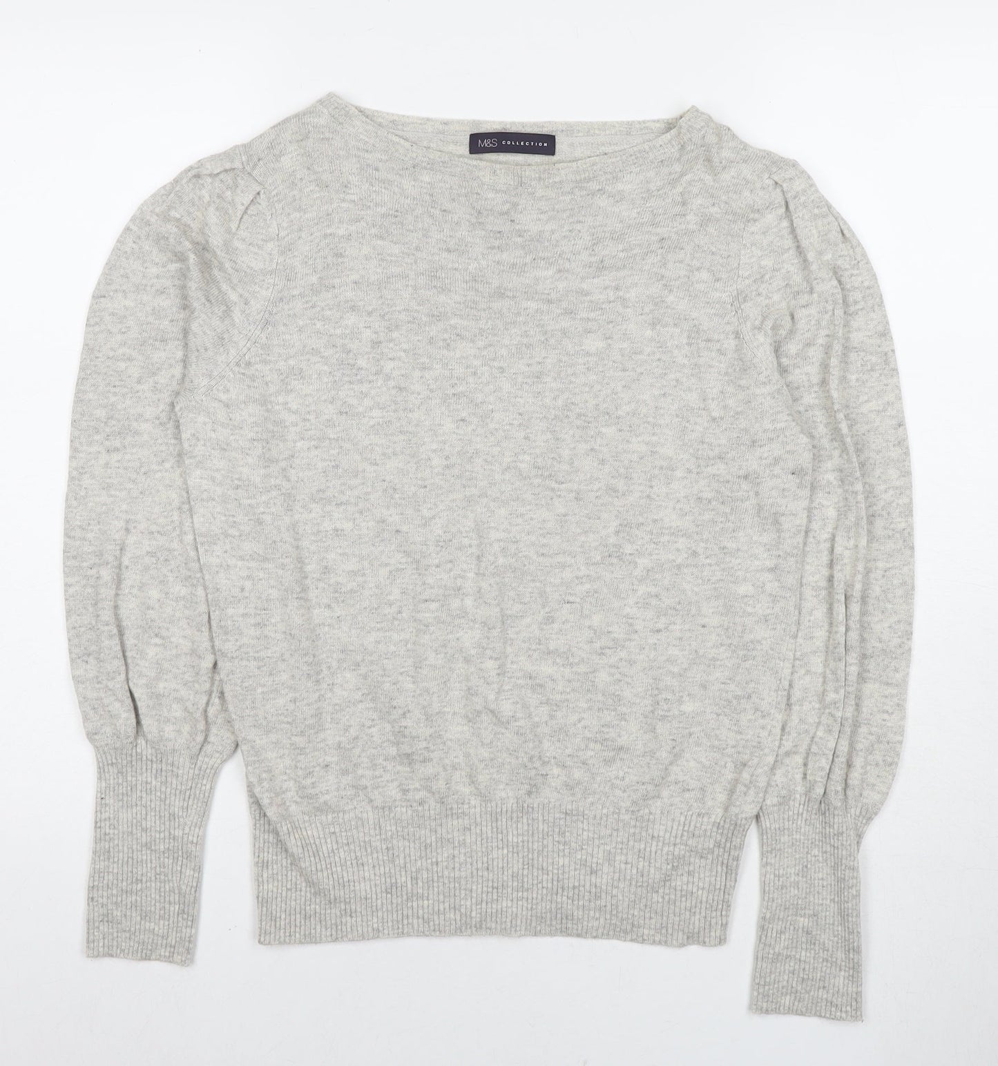 Womens UK Size 12 Marks and Spencer Grey Pullover Jumper
