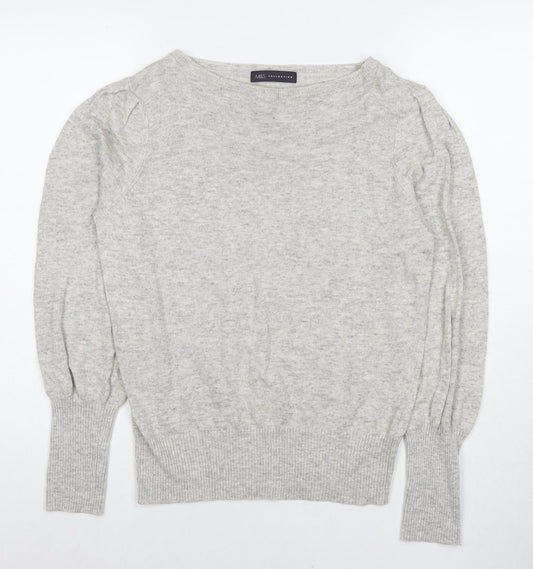 Womens UK Size 12 Marks and Spencer Grey Pullover Jumper
