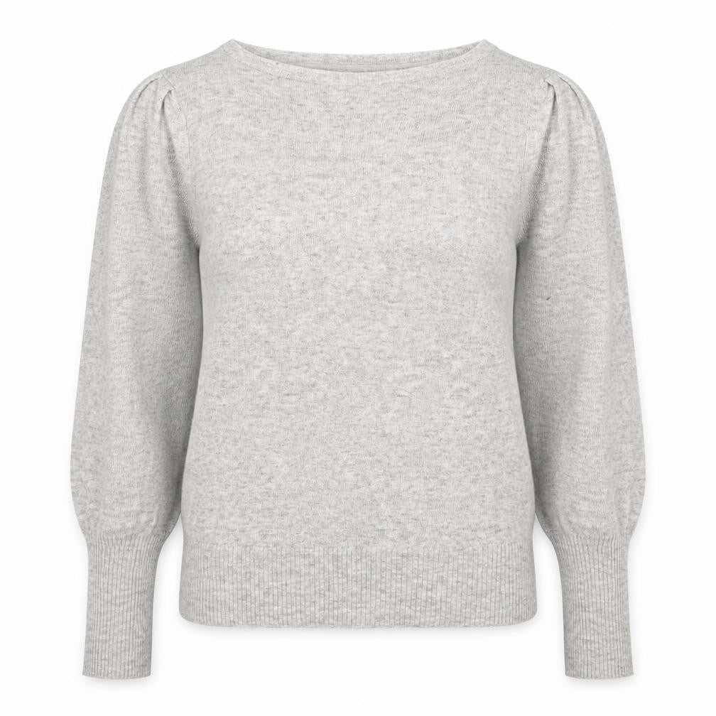 Marks & Spencer Womens Grey Round Neck Viscose Pullover Jumper Size 12