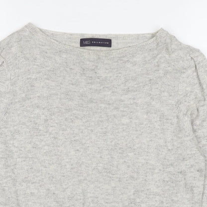 Womens UK Size 12 Marks and Spencer Grey Pullover Jumper
