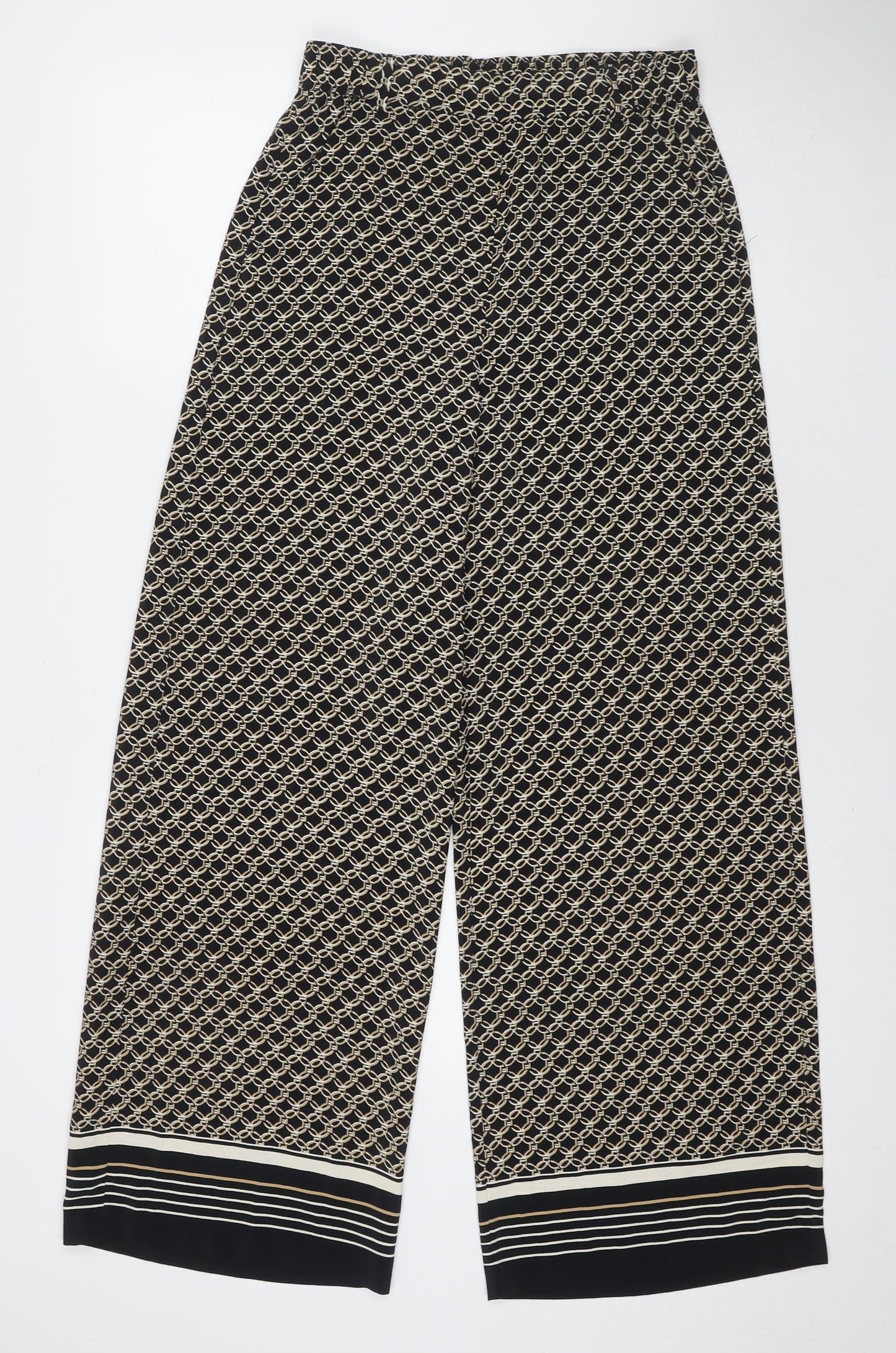Womens UK Size 8 H&M Regular Fit  Black Trousers