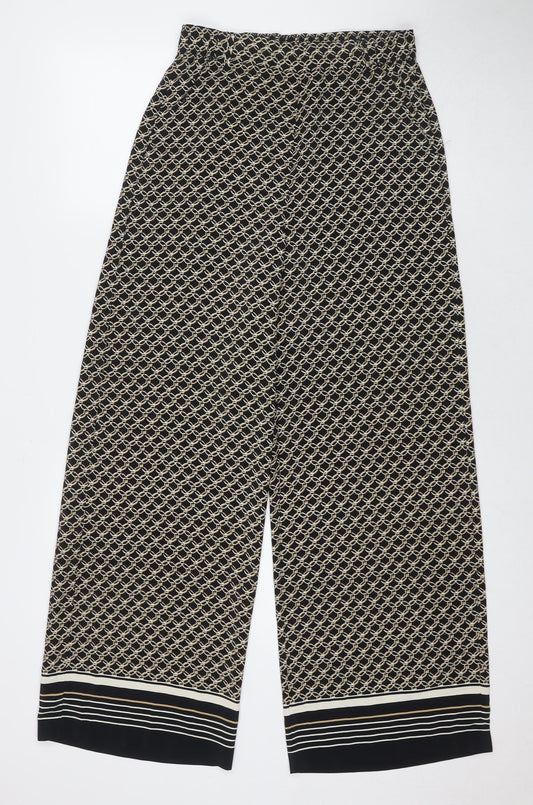 Womens UK Size 8 H&M Regular Fit  Black Trousers
