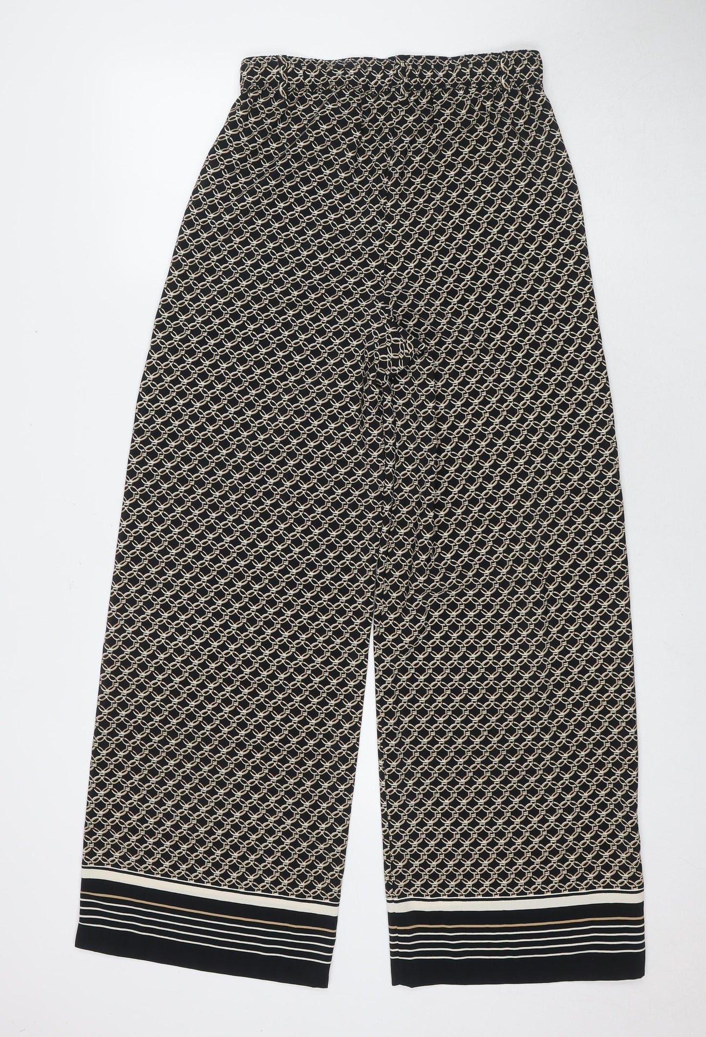 Womens UK Size 8 H&M Regular Fit  Black Trousers