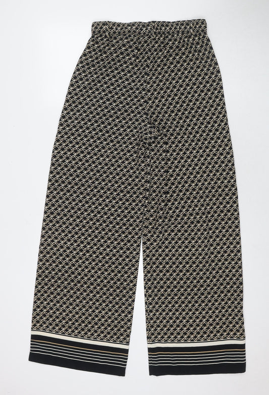 Womens UK Size 8 H&M Regular Fit  Black Trousers
