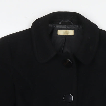 Womens UK Size 14 Marks and Spencer Black Pea Coat