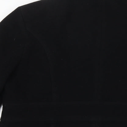 Womens UK Size 14 Marks and Spencer Black Pea Coat