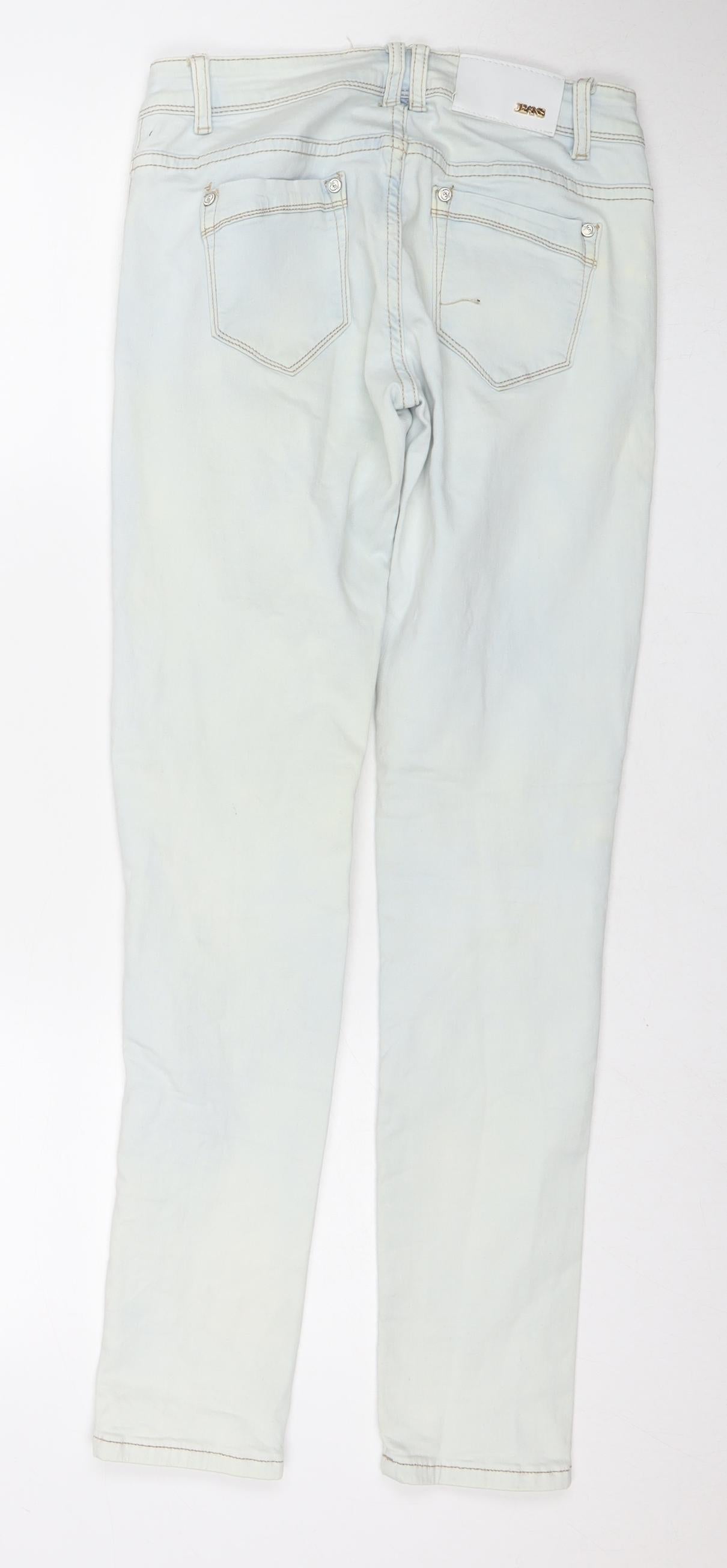 Moon Girl Jeans Womens Blue Cotton Skinny Jeans Size 29 in L30 in Regular Zip