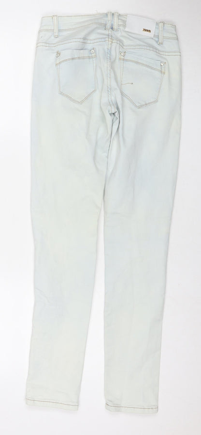 Moon Girl Jeans Womens Blue Cotton Skinny Jeans Size 29 in L30 in Regular Zip