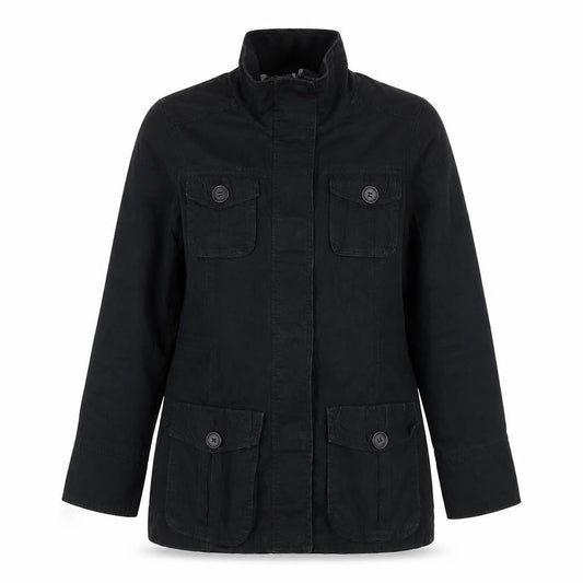 Womens UK Size 8 Cherokee Black Parka Coat