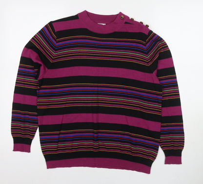Womens UK Size 14 LUCIA Purple Pullover Jumper