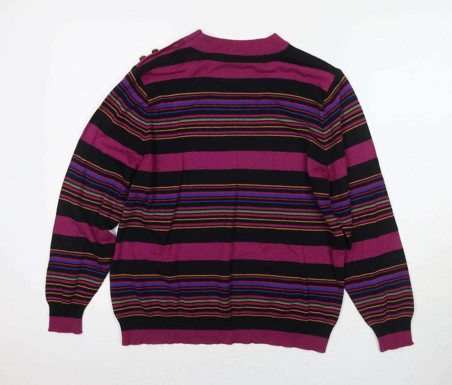 Womens UK Size 14 LUCIA Purple Pullover Jumper