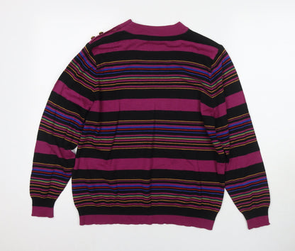 Womens UK Size 14 LUCIA Purple Pullover Jumper