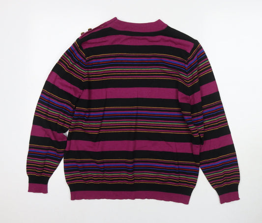 Womens UK Size 14 LUCIA Purple Pullover Jumper