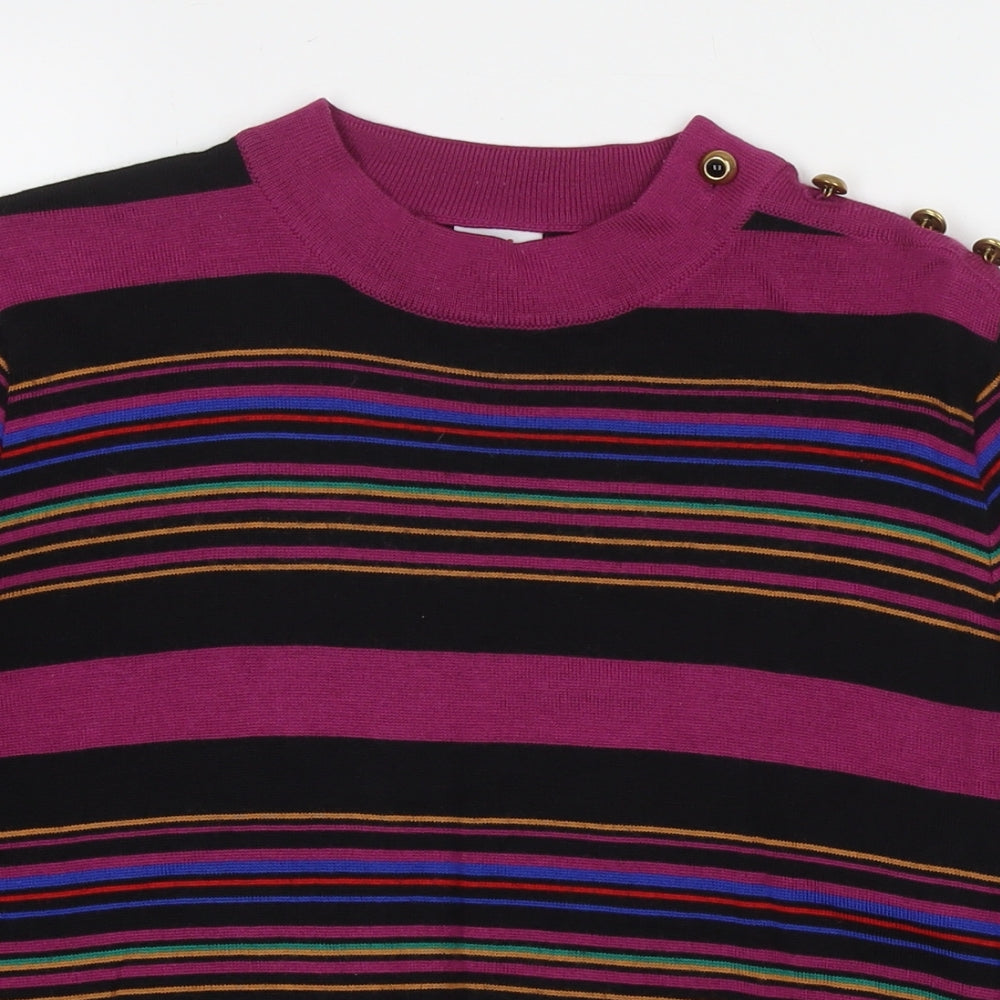 Womens UK Size 14 LUCIA Purple Pullover Jumper