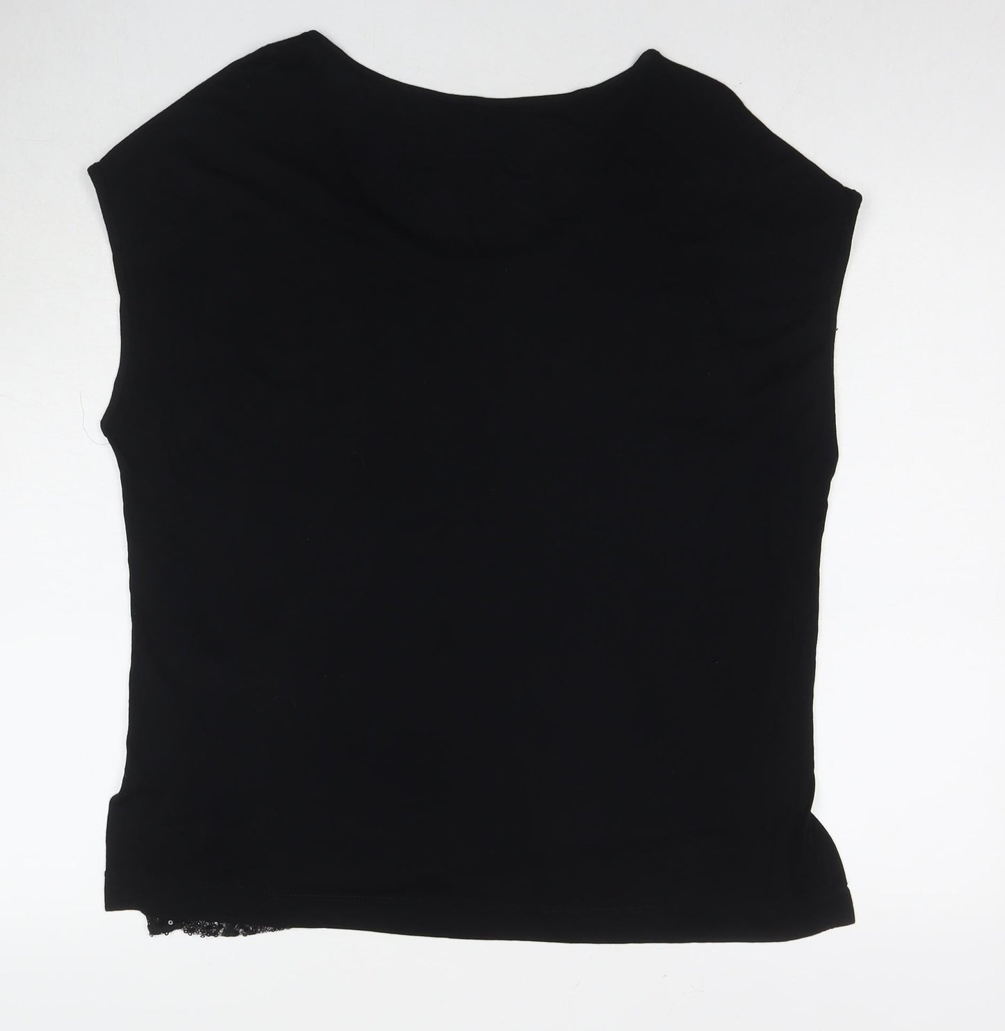 Womens UK Size 14 Dorothy Perkins Black Basic Tank
