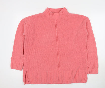 Womens UK Size M Marks and Spencer Pink Pullover Jumper