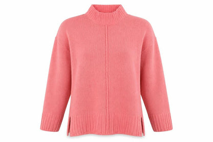 Marks & Spencer Womens Pink Round Neck Polyester Pullover Jumper Size M