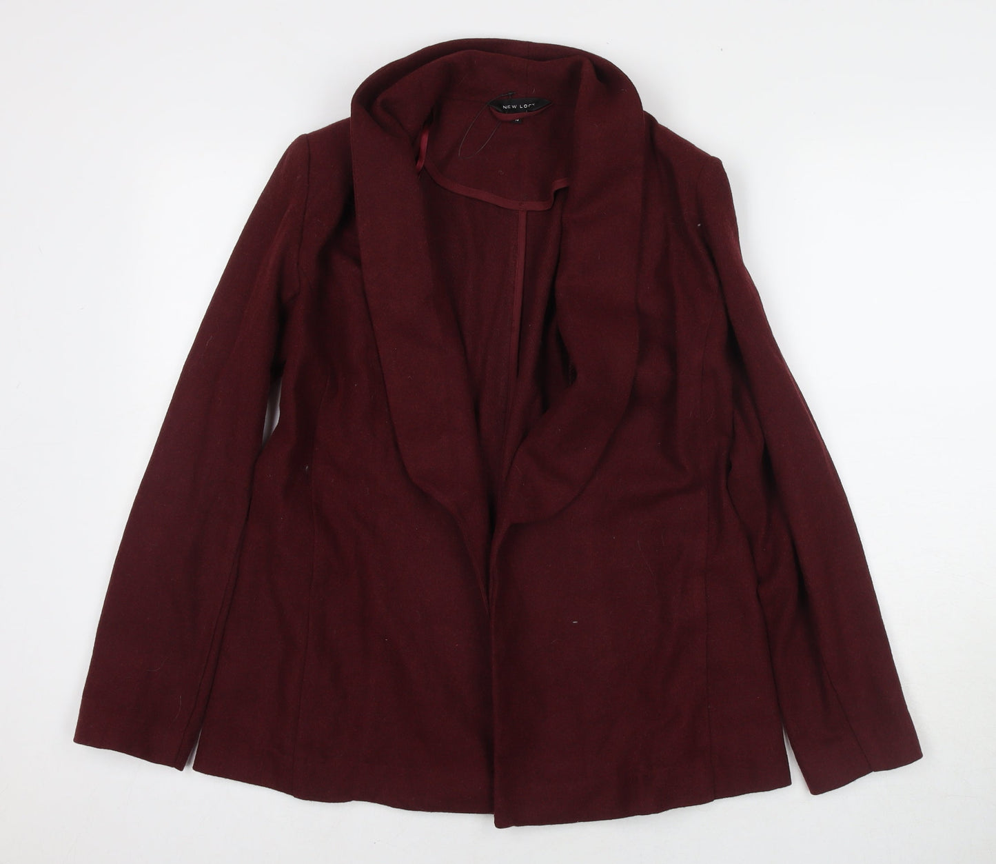 Womens UK Size 10 New Look Red Kimono Coat