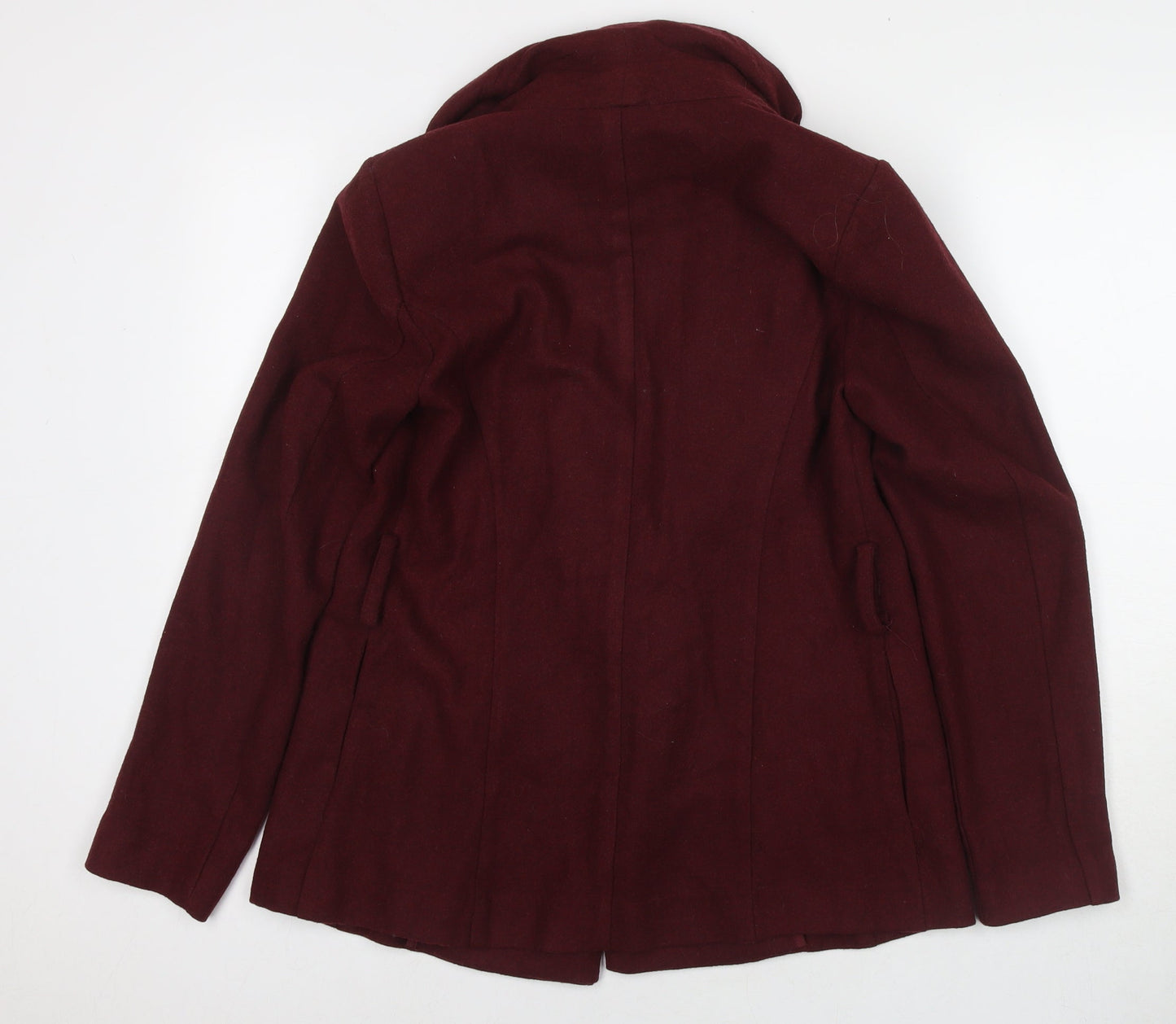 Womens UK Size 10 New Look Red Kimono Coat