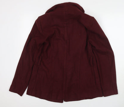 Womens UK Size 10 New Look Red Kimono Coat