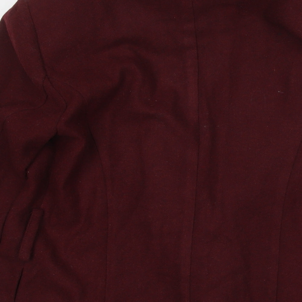 Womens UK Size 10 New Look Red Kimono Coat