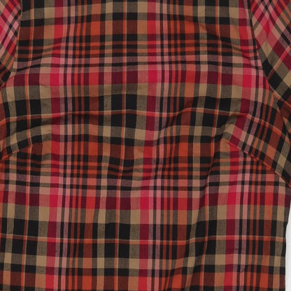 NEXT Womens Multicoloured Check Viscose A-Line Size 14 Round Neck Zip