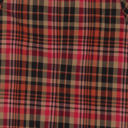 NEXT Womens Multicoloured Check Viscose A-Line Size 14 Round Neck Zip