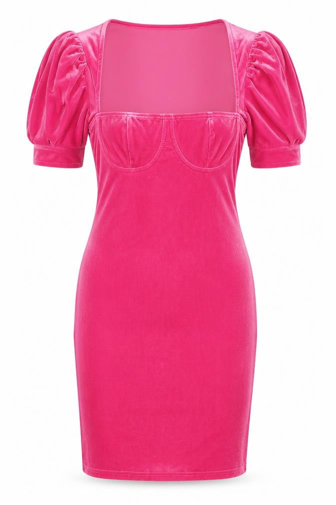Love & Other Things Womens Pink Polyester A-Line Size M Square Neck Pullover