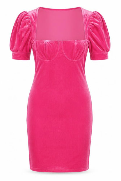 Love & Other Things Womens Pink Polyester A-Line Size M Square Neck Pullover