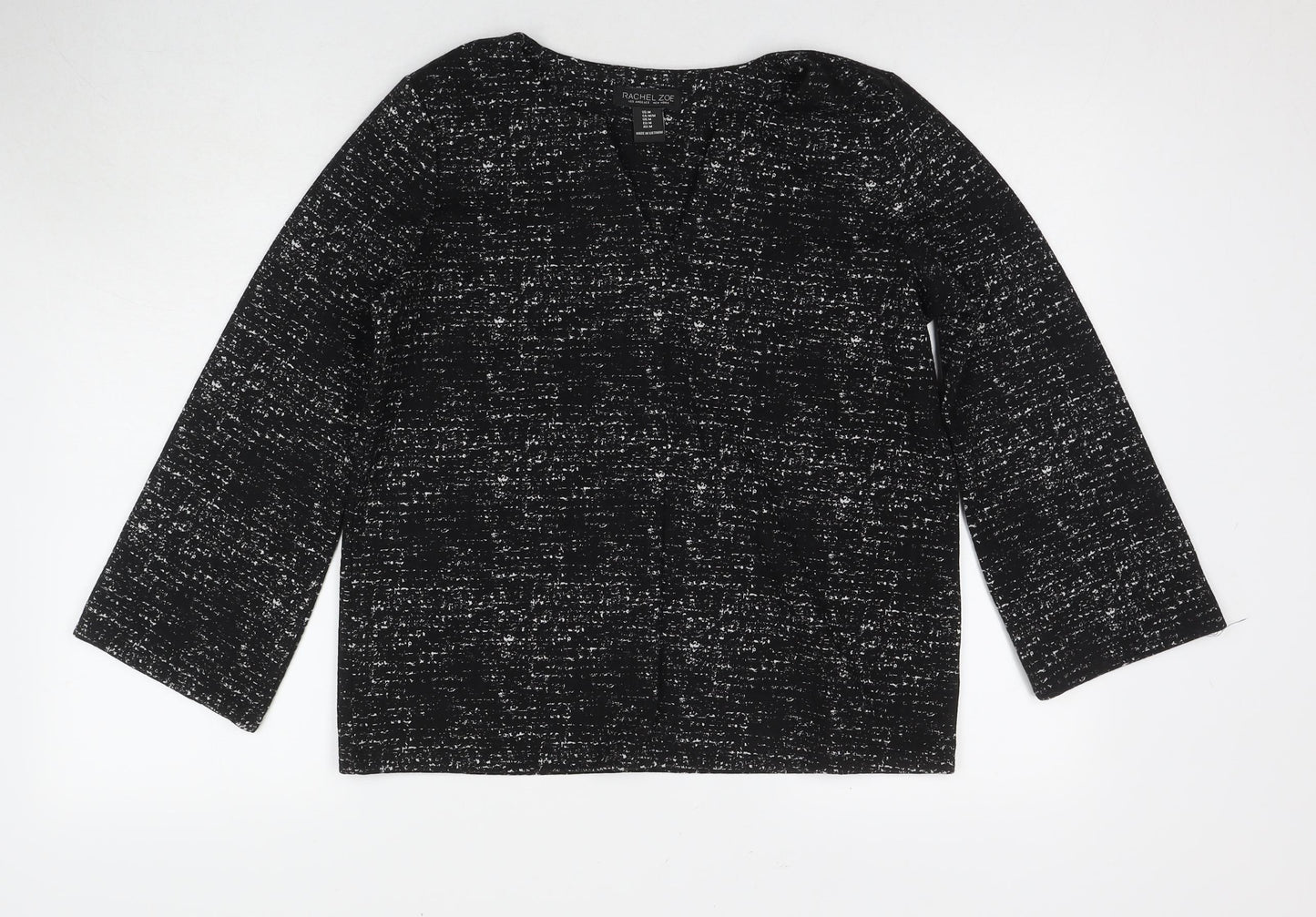 Womens UK Size M Rachel Zoe Black Basic Blouse
